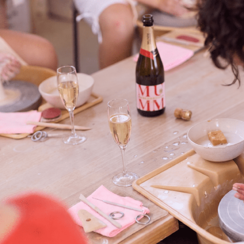 Wheel with Mumm ~ Mother's Day Pottery Class