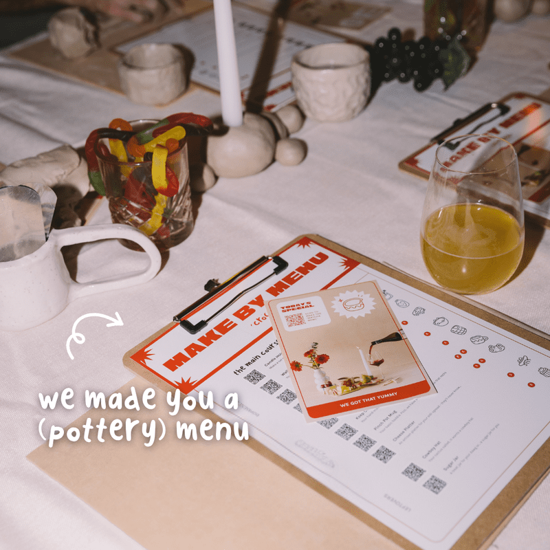 Clay & Sip ~ Make By Menu (BYO, 18+)