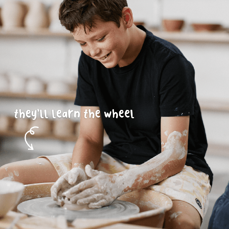 Kids Homeschool Pottery Club (Ages 7+)