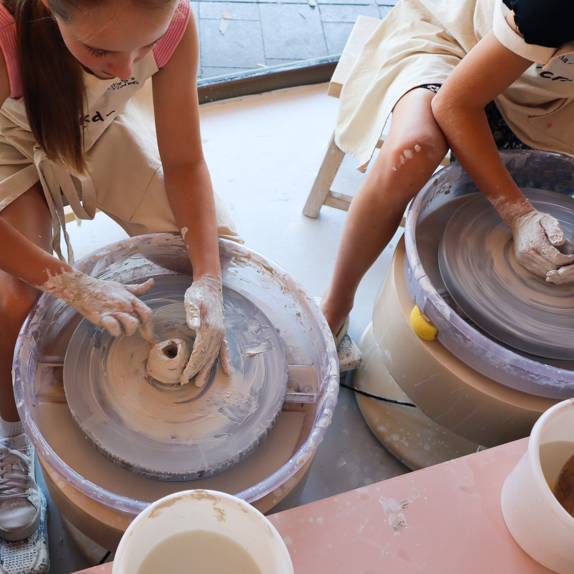 Sculpture making in School Holiday Pottery Class