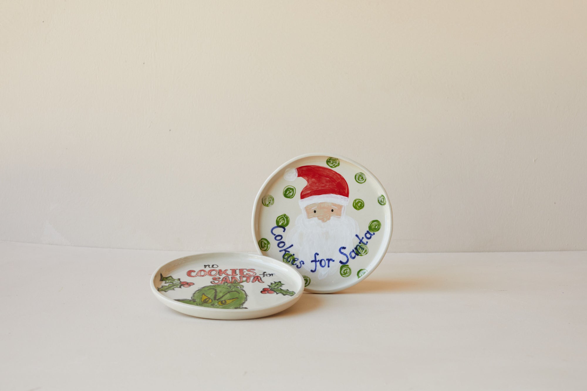 Finished santa plate