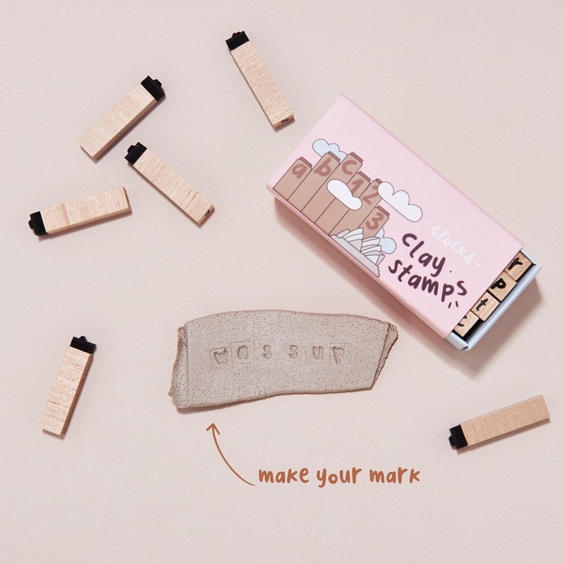 Clay Stamps Letters & Numbers Set