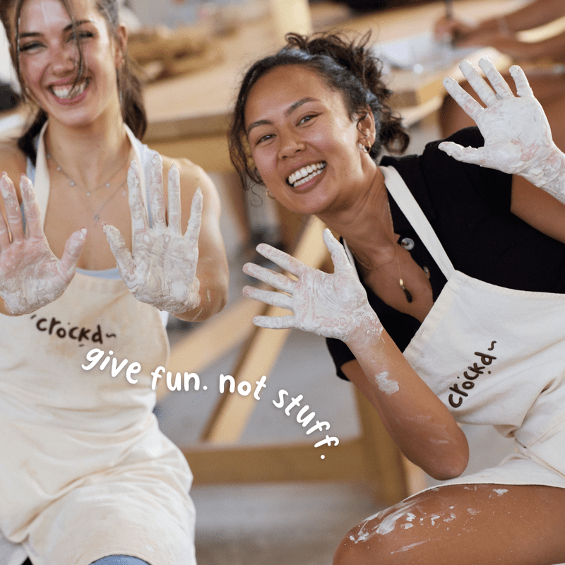 Crockd gift card that can be used for pottery classes, workshops, DIY kits and supplies.